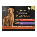 Purina Pro Plan Wet Dog Food Grain Free Complete Essentials Variety Pack, Chicken and Carrots and Turkey and Sweet Potato Entrees - (Pack of 12) 13 oz. Cans