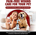 Pet Wound Care Spray with Trigger, Animal Wound Cleaner, 16 oz, No-Sting