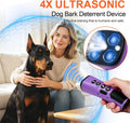Dog Bark Deterrent Device, 4X Ultrasonic Anti Barking with 5 Modes
