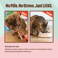 Licks Cat Skin & Allergy Support, Omega 3, Skin and Coat Support, 10 Ct