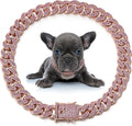 LEIFIDE Cuban Link Dog Collar Chain 12mm,8 Inch