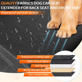 Car Seat Extender for Dogs, Backseat Extender for Large Dog up to 180 LBS, Foldable Back or Front Seat Extender for Most