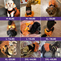 cyeollo Dog Halloween Dress, Pumpkin Print Tulle Outfit with Hair Bow, 2XL
