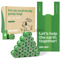 Deo Doo Dog Poop Bags with Handles, 240 Count Large Size, Extra Thick and Leak Proof Refill Rolls for Doggie Waste, Easy Tie and Cleanup, Unscented