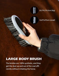 Harrison Howard 9 Piece Horse Brush Set with Organizer Tote Bag