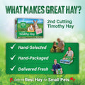 Small Pet Select 2nd Cutting Perfect Blend Timothy Hay Pet Food for Rabbits, Guinea Pigs, Chinchillas and Other Small An