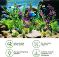 Artificial Aquarium Plants Realistic Green Plastic Fish Tank Decorations