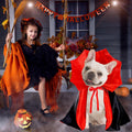 GOYOSWA Dog Halloween Costumes, Dog Vampire Devil Cloak Cape Costume Halloween Costumes for Small Medium Large Dogs Pets