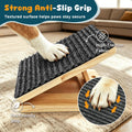2-Pack Small Dog Ramp for Stairs, Adjustable Gentle Low-Angle Wooden Pet Stair Wedges, Non-Slip Carpet Surface, No Assem