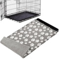 BALAPET Washable Dog Crate Pan Cover, Soft Plush Velvet Liner for Dog Crate Tray Fitted Cover for Pet Crate Pan 36 x 23 Inch,Reusable Pan Cover Only(36.2x23.6in)