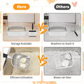 Midollarle Heavy-Duty Cat Litter Scoop with Holder, Metal Cat Scooper Holder Trash Container, Aluminum Kitty Poop Sifting Shovel Captures All Clumps, Speed Sifter Litter Box Scooper with Cats Caddy