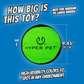 Hyper Pet Flippy Flopper 9" Flying Disc Soft Dog Toy, Floats in Water & Safe on Teeth, for All Breeds, Pack of 2 (Colors May Vary)