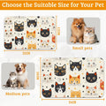 Cats Dog Cat Food Mat,Absorbent Waterproof Placemat for Food and Water Non Slip Rubber Backing Durable Feeding Pad for C