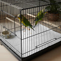 Oqqlin 100 Ft x 17.3 Inch Bird Cage Liner, Disposable White Non-Woven Bird Cage Liners Large Size Precut Absorbent Cushion Pad Mat Accessories for Pet, Parrot, Animal
