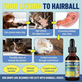 VICSOM Hairball Treatment for Cats, Cat Hairball Remedy for Cats Natural Eliminate and Prevent Hairball, Furball Control, Skin & Coat Care, Digestive Immune & Urinary Support, 60ml with Psyllium Husk