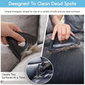 Analan Mini Pet Hair Remover for Car Detailing Supplies, Carpet Dog Hair Remover for Car Interior, Triangle Dog Hair Remover for Auto Detailing, Couch, Furniture, Lint, Carpet (Jet Black)
