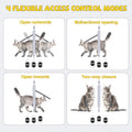 【Solid Wood】 Cat Door for Window,Fit Width 21"-25" Window,3-Min Install,Solid Wood Frame,Window Cat Door,Hd High-Transpa