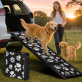 PAWUV Dog Ramp for Car 71"x17.2" Wide Portable Folding Pet Ramp with Non-Slip Surface. Extra Wide Portable Ramp for Large, Small & Senior Dogs to Get in Cars, SUVs, Trucks & Beds, Up to 250LBS