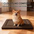 Dog Bed Mat - Dog Crate Pad - Reversible Mat for Pet Comfort - Soft Bed Crate Pads for All Seasons - Durable, Machine Washable Mat for Crates, Travel, and Home (Dark Brown, 24" L*18" W*1.5" Th)