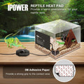 iPower 8 by 12 Inch Reptile Heating Pad with Temperature Adjustable Controller Knob, Under Tank Warmer Terrarium Heat Ma