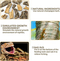 Fhiny 2 PCS Cork Bark Background, 11.6" x 7.7" Natural Reptile Terrarium Backdrop, Reptile Climbing Wall Decor for Beard