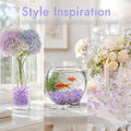 10 Pcs Glass Decorative Marbles, Luminous Fish Tank Landscape Accessory
