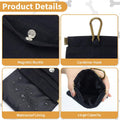 COSOWO Dog Treat Pouch, Hand Free Dog Training Treat Bag with Carabiner & Magnetic Buckle, Auto Closing Dog Walking Bag for Puppy Travel or Outdoor Use, Pet Feed Snack Reward Pocket, Black