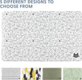 The Cat Ladies Cats Feeding Mat - Waterproof Dishwasher Safe Small Pet Eating Placemat - Cat & Dog Food Mats for Food an