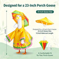 Porch Goose Raincoat Outfits - 23 Inch Porch Goose Statue Clothing