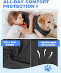 ANWA Recovery Suit for Dogs After Surgery, Breathable Dog Onesie, Grey 3XL