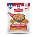 Hill's Science Diet Adult 1-6 Healthy Cuisine Wet Dog Food, Chicken & Vegetables Stew, 2.8 oz. Pouches, 24-Pack