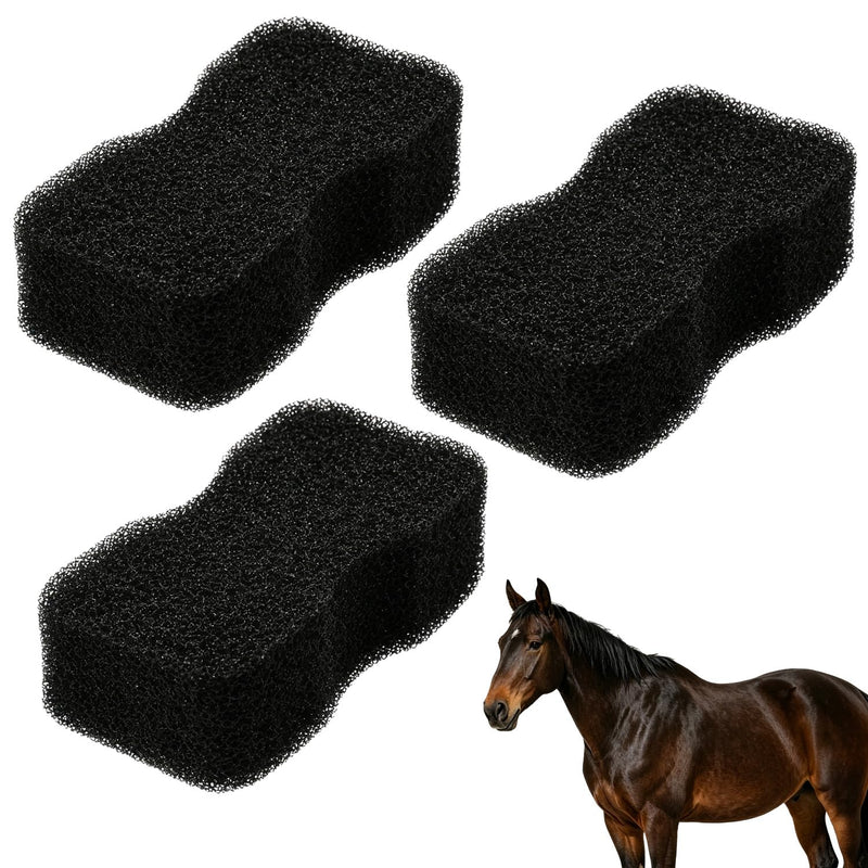 3 Pcs Horse Groomer Sponge Scrubber, Deep Cleaning Scrubber & Massager for Horses