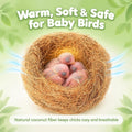 Bird Nesting Material, 100% Natural Coconut Fiber Bedding, 3.7oz, Safe & Soft Loose Nesting Substrate for Canaries, Parakeets, Cockatiels, Finch | for Nest Boxe