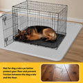 Bartuke Silicone Dog Crate Mat, 40"x 28" Under Dog Crate Kennel Pad with Raised Edge, Washable Dogs Bed Mat, Waterproof, Leakproof, Protect Floors (Green)