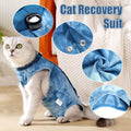 Cat Recovery Suit for Male and Female Surgical Post Surgery Soft Cone Onesie Tie Dye Cats Shirt Clothes Neuter Licking P