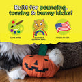 Yeowww! Catnip Haloween Pumpkin Catnip Cat Toy - 3 in toy for cats - 100% Stuffed with Premium Organically Grown Catnip,
