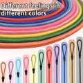 FOVRLZSE 11-Pack Dog Leashes, 4.6FT, 10mm Braided Nylon, 11 Assorted Colors