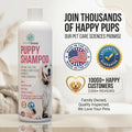 PET CARE Sciences 16 fl oz Tearless Puppy Shampoo and Conditioner - Dog Shampoo Itchy Skin Relief - Coconut Oil Oatmeal Shampoo for Dogs - Hypoallergenic Dog Shampoo Sensitive Skin, Made in the USA.