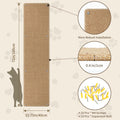 FHTONGE 71x15.8" Thickened Cat Wall Climbing Carpet with 16 Fixed Nails