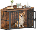 CHOEZON 44" Corner Dog Crate Furniture for Medium Dogs