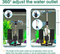 AQQA Electric Sponge Filter for Aquarium, 10-40 Gallon Fish Tank Filter, 3W