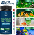 Aquarium Test Strips,7-Way Freshwater Saltwater Fish Tank Pond Test(100ct)