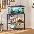 Snughome 30 Gallon Aquarium Stand, Fish Tank Stand with Shelf for Storage, 3 Tier Heavy Metal Frame Fish Tank Stand, 30 