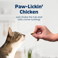 Blue Buffalo Bursts Crunchy & Creamy Cat Treats, Great for Training, Paw-Lickin' Chicken, 12-oz. Tub