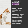 PureBites +Gut & Digestion Squeezable for Cats, 2.5 oz, Case of 15