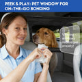 52" Dog Car Barrier for SUV, Wide Escape-Proof & Chew-Proof Dog Car Divider with Removable Visual Window & 2 Storage Poc