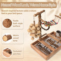 Bird Perch Stand, Multi-Layer Bird Playground, Parrot Cockatoo Parakeet Chew Toys