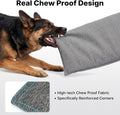 Veehoo Chew Proof Dog Crate Pad, Indestructible Dog Bed Crate Mat