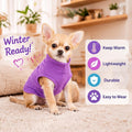 Satinior 4 Pcs Stretch Fleece Dog Sweater