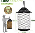 Slow Feed Hay Bag for Horses, Heavy Duty Hay Net for Horses Goats Sheep Donkey, Rigid Quick Fill Collar, 1.9 in Mesh, Wa